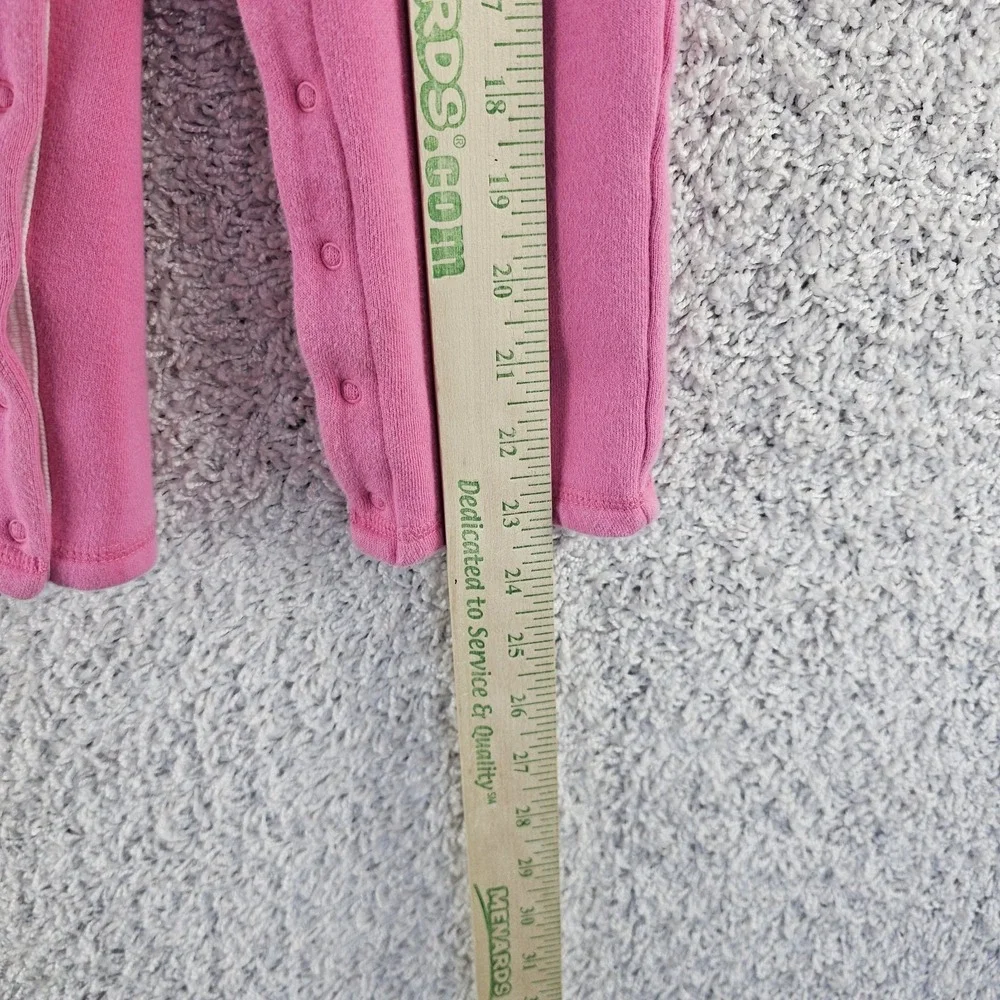 Vintage Y2K Old Navy Pink Baby Girls‎ One Piece 18-24 Months Embroidered